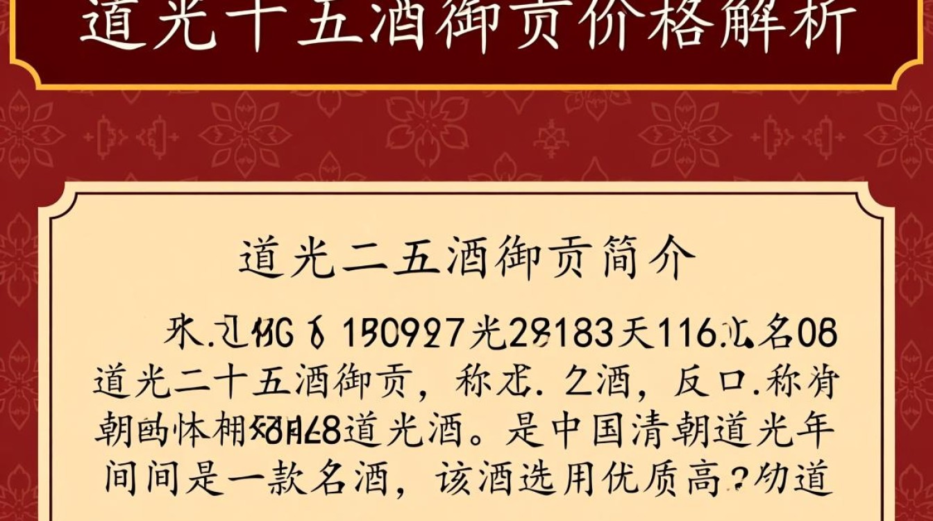 道光二五酒御贡价格之谜揭晓了吗？-第3张图片-鸿之腾酒家