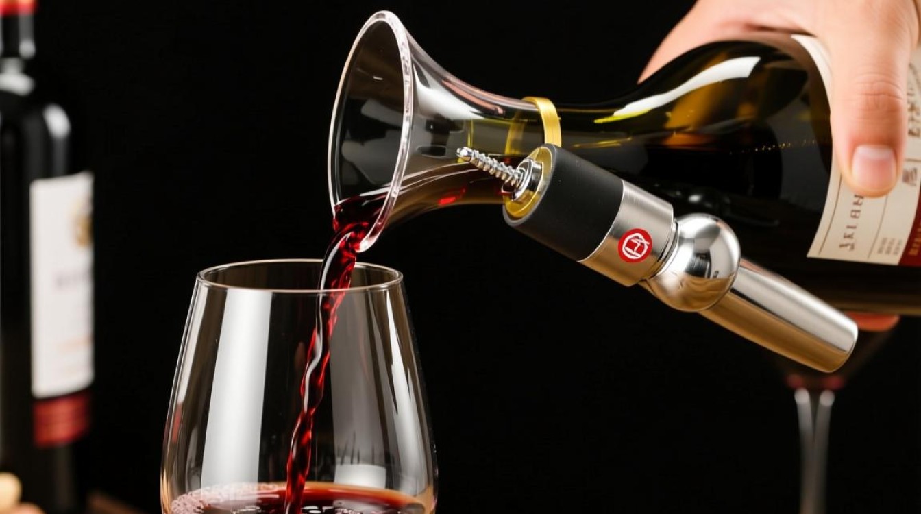 红酒倒酒器有何独特之处？图解揭秘其使用技巧！-第1张图片-鸿之腾酒家